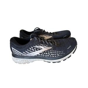 Brooks Ghost 13 Womens Running Shoes Black White 1203381B023 Size 9.5 B Medium